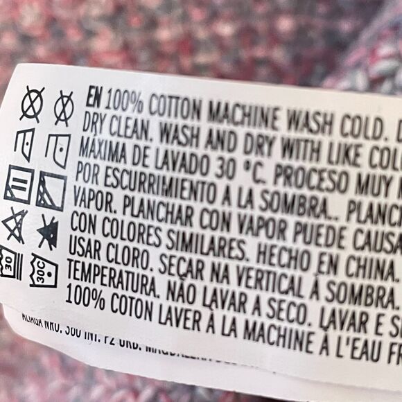 Forever 21 Marled Knit Sweater Tank Crop Top Pink Blue M - Picture 7 of 7